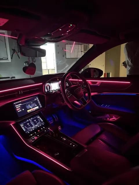 Interior ambient lighting at DH Styling